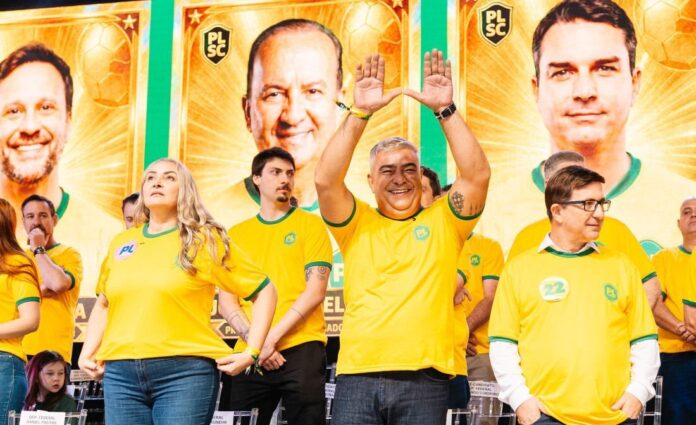 Lançamento das pré-candidaturas ao governo de SC e ao Senado por SC, em 9 de maio (Fotos: Divulgação PLSC)