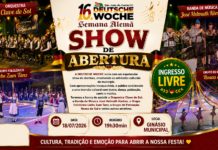 São João do Oeste convida famílias para o Show de Abertura da 16ªSemana Alemã 01 Show de Abertura