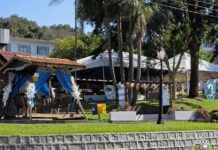 Decoração da Semana Alemã transforma Praça da Matriz em cartão-postal de São João do Oeste FOTO